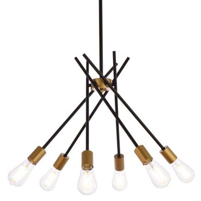 Elegant Lighting LD640D23 Lucca 6 Light 23