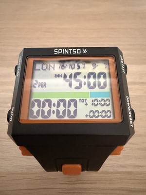 SPINTSO SPT100-OR Referee s Watch Black/Orange