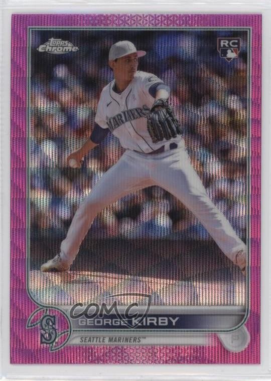 2022 Topps Chrome Update Pink Wave Refractor George Kirby #USC138 0qn