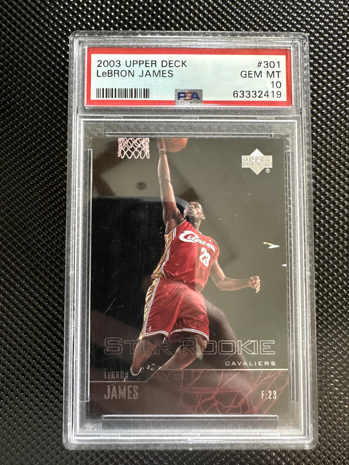 2003 Upper Deck Basketball LeBron James ROOKIE #301 PSA 10 GEM MINT