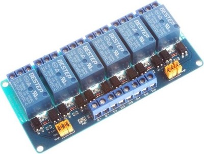 6 Channel Relay Module 5V 12V 24V High Low Level Trigger Optocoup Size: DC 12V