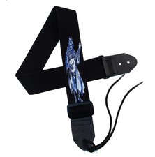 2" Cotton Guitar strap with Minstrel Design