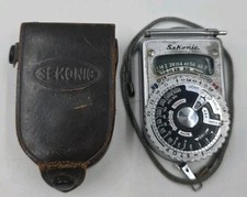 Vintage SEKONIC Light Meter Type L-6 W/ Leather Case Made in Japan