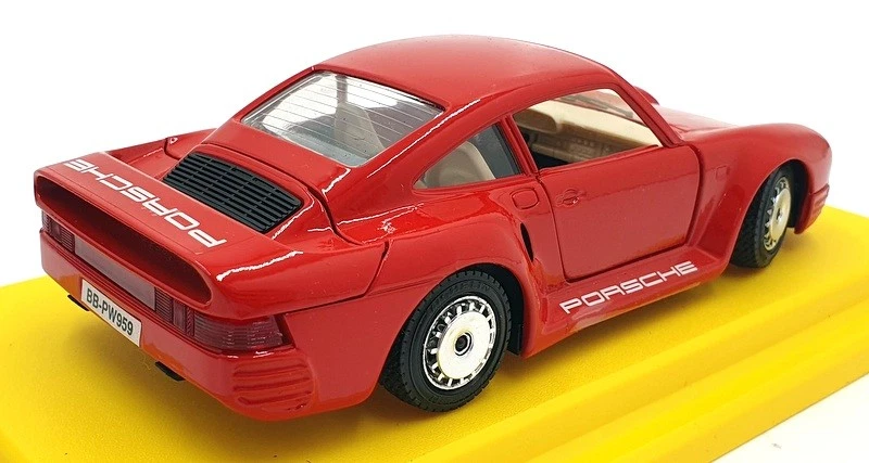 Burago escala 1/24 diecast 0121 - Porsche 959 - rojo Foto 2 de 4