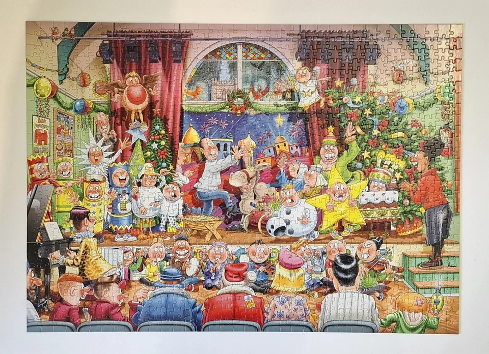 Wasgij No 16 The Christmas Show! 1000 Piece Jigsaw Puzzle Complete & Like New! - image 4 of 4