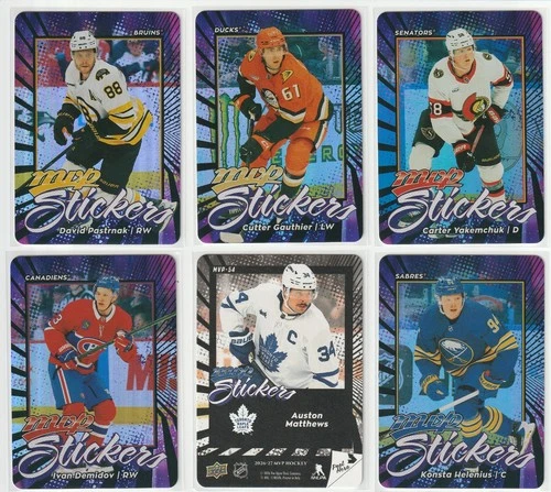 2026-27 Upper Deck MVP STICKER Inserts U-Pick MVP-1 to MVP-100
