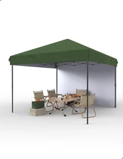 10x10 ft Canopy, Portable Pop-up Canopy with 1 Sidewall, Waterproof UV