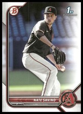2022 Bowman Draft #BD-163 Nate Savino Arizona Diamondbacks NM+