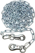 Heavy Duty Dog Runner Chain, Tie-Out for Medium to Large 15FT, Silver 