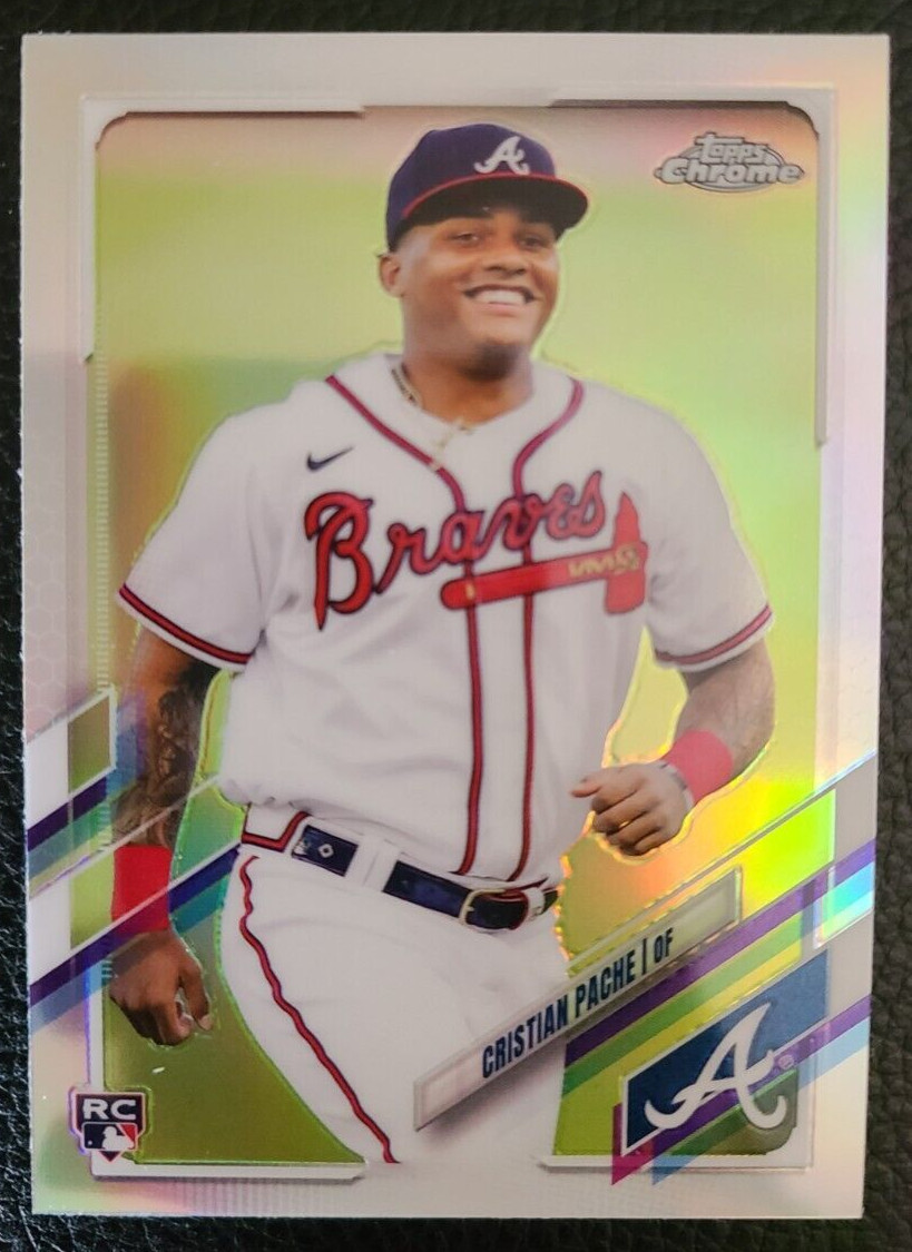 2021 TOPPS CHROME CRISTIAN PACHE REFRACTOR RC #178 BRAVES
