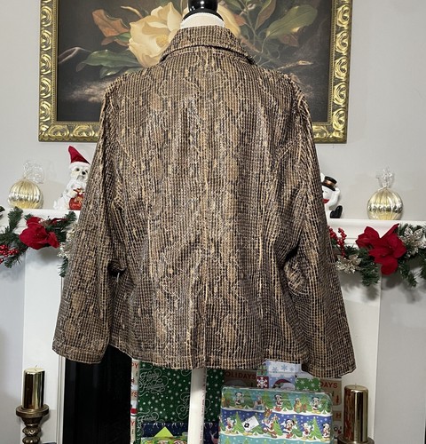 Ruby Rd Woman Faux Snakeskin Print Polyester Jacket 18W - Picture 4 of 5