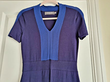 Coercion Fitted Casual Work Dress Navy Blue Size 10