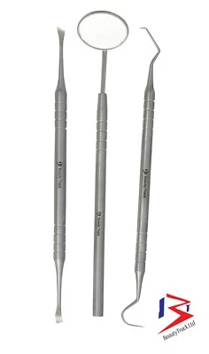 Profi Dental Oral Kit - Scaler Probe Pick SET Spiegel STAHL - Zahnarzt Werkzeuge