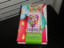SHOPKINS FABRIC SHOWER CURTAIN 72"X72"