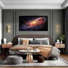 Planetary Landscape Wall Art Poster Print Canvas Painting Home Decor