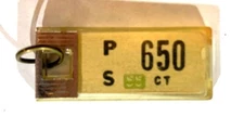 1955 CONNECTICUT DAV MINI LICENSE PLATE TAG