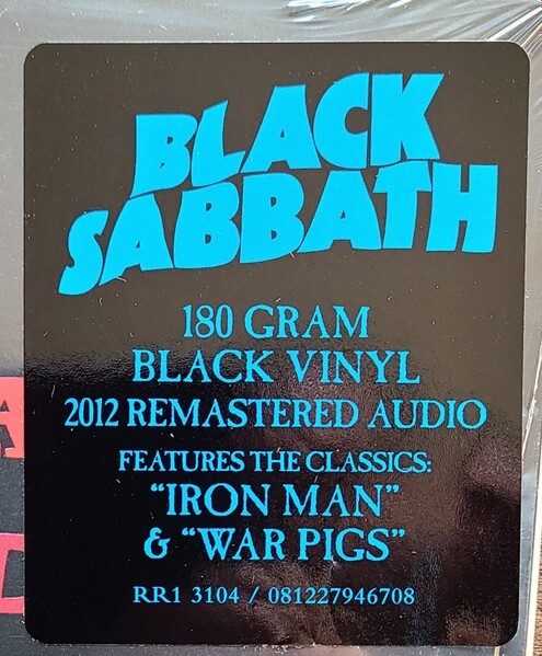 Black Sabbath - Paranoid LP 180 Gram Remastered Vinyl - NEW