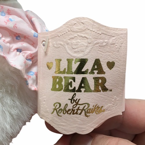 Liza Bear by Robert Raikes Wood Carved Face And Paws 1989 With Cassette Tape - Picture 9 of 12