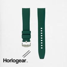 GREEN Rubber Watch Strap Band for Omega Swatch Speedmaster MoonSwatch Moonwatch