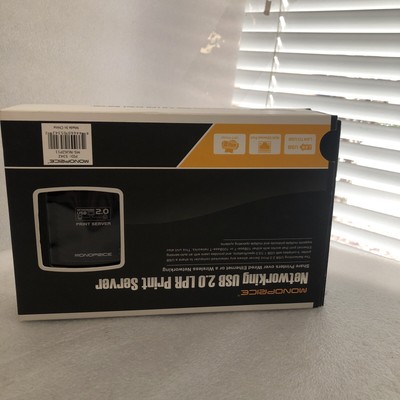 NEW Monoprice Networking USB 2.0 Print Server | Connect USB Printer To Network