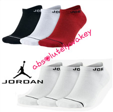 3 x Nike Jordan Jumpman No Show Tab Dri-Fit Unisex Running Socks Gym Training