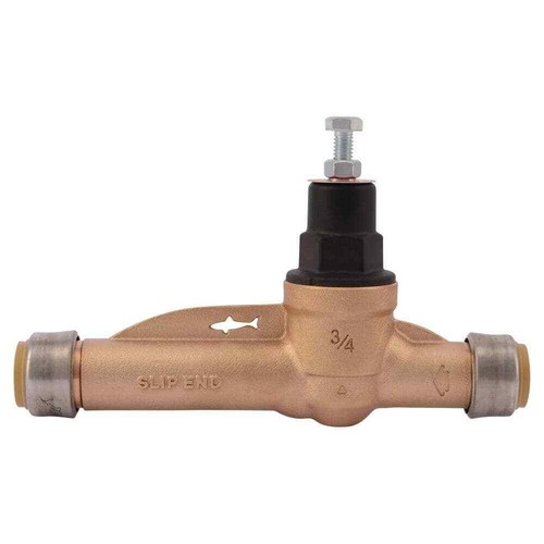 SharkBite 3/4 in. Push-to-Connect Bronze EB-45 Slip Pressure Regulator Valve - Picture 3 of 6