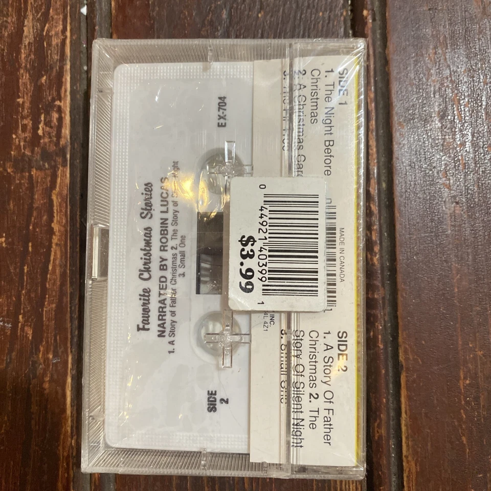 Favorite Christmas Stories Narrated by Robin Lucas SEALED (Cassette Tape, 1981) - Image 2 of 4