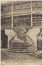 FENIS NEAR NUS m.527 - THE CASTLE COURTYARD - ERA 1330 (AOSTA) CIRCA 1920