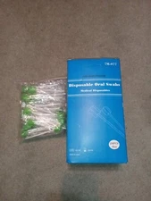 Disposable Oral Care Swabs -Ziznba  7M-077,  230 Count - Green NIB FREE SHIPPING