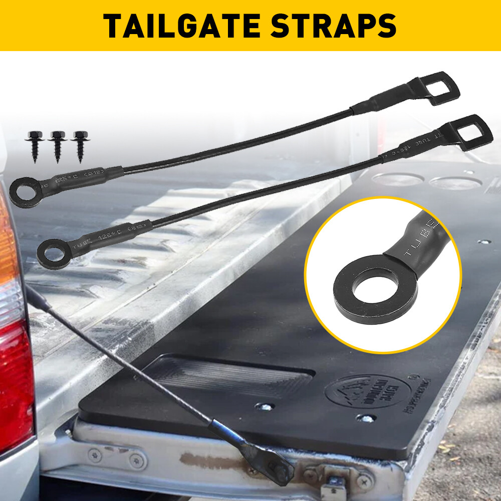 OXILAM Pair Of Rear Tailgate Cables Straps For 1995-2004 Toyota Tacoma – 15.75"