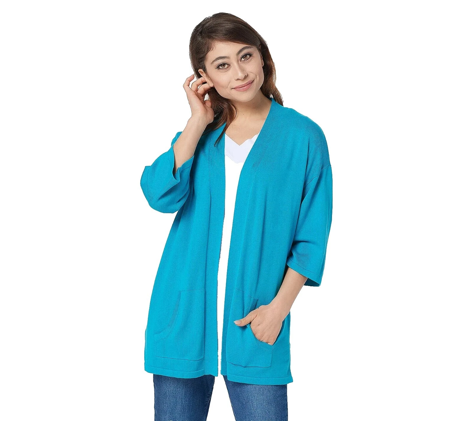 Chaqueta de algodón de mujer Isaac Mizrahi Suéteres para mujer