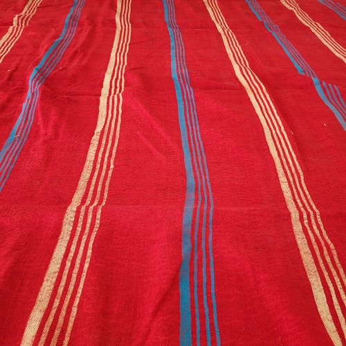 Vintage Handmade Moroccan Flat Weave Kilim Rug Berber Fringe Tribal Wool Carpet - Picture 15 of 24