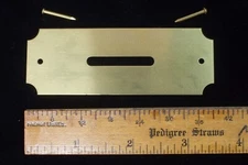 Post Office Box Door Coin slots, with nails, Lot of 10- Solid Brass, Made in USA