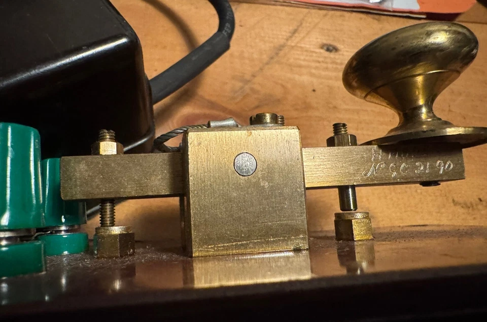 Morse Key Hand Made Brass - Image 3 of 4