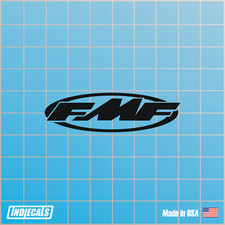 Fmf Black Vinyl Decalsticker 5 In X 1.5 In Mx Motocross Die Cut More Colors