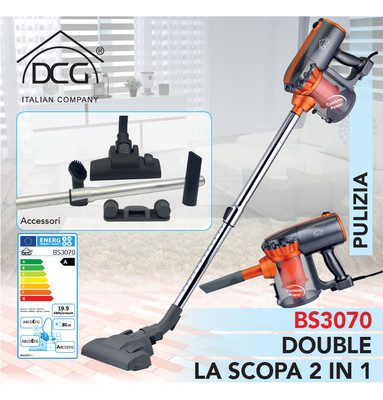 Scopa elettrica aspirapolvere Dcg senza sacchetto ciclonica 600W BS3070 -  Rotex | eBay