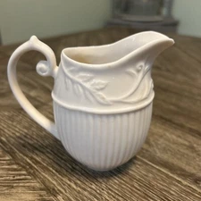 Vintage Twos Company Thatcham Creamware Ivory Porcelain Creamer 4 in