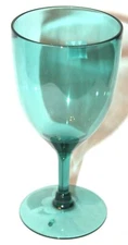 Essential Home 15 oz Turquoise Goblet Cup  Lot of 5