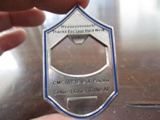 WOOH,THANKS FOR HARD WORK, CMSgt Steve J. Polani Sexiest Chief AF Challenge Coin