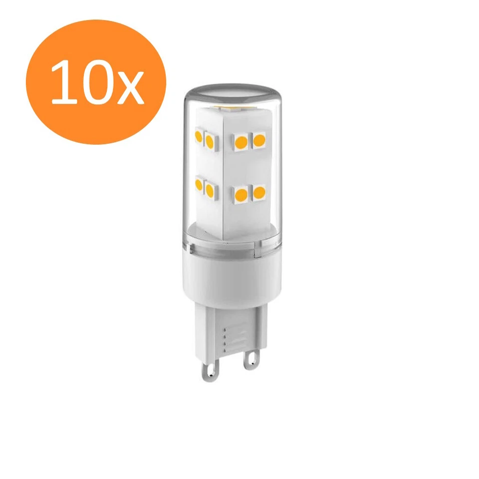 10 x LED Lampe G9 400Lm Warmweiß 3,3W wie 40W Leuchtmittel Nordlux Energetic - Bild 3 von 4