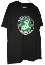 NWT BROOKLYN BREWERY XL BLACK LOGO TEE SHIRT T SHIRT PALMER CASH APPAREL