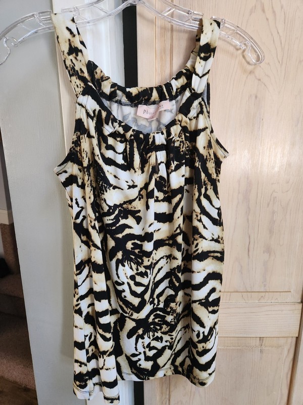 Philosophy Women's Blouse Republic Animal Print Sleeveless Sz. S  NWOT 
