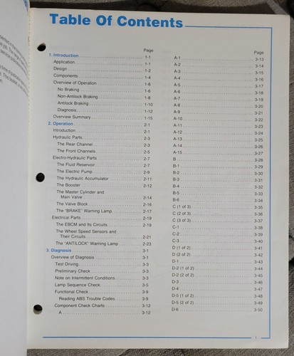 1989 GM Service Tech Group TEVES ANTILOCK BRAKE SYSTEM Training Manual 1989 - Picture 3 of 5