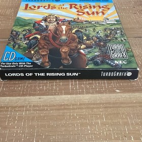 Lords of the Rising Sun CIB Turbografx 16 CD NEC DUO Complete With Box Extras