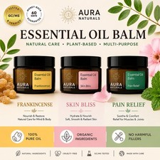 Aura Naturals Essential Oil Balm 50g Natural Skin Care Frankincense