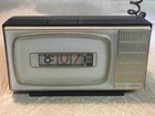 Vintage MCM 1950s Tymeter Numechron Tele-Vision TV Clock Lighted Model 790 WORKS