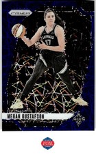 2024 Panini Prizm WNBA #78 Megan Gustafson Blue Velocity Prizms