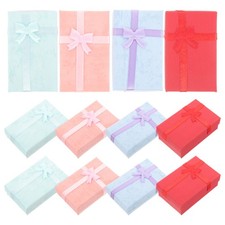 24 Pcs Bowknot Jewelry Boxes Storage Container Organizer for Earrings Necklaces