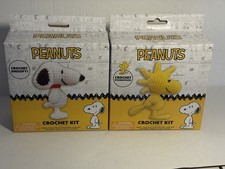 Snoopy Peanuts Woodstock Crochet Kits Complete Set NIB Set Of 2