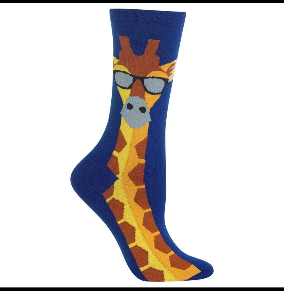 HOTSOX Mujer Calcetines Jirafa 1 Par Zapato Azul Talla 9-11 Foto 3 de 4